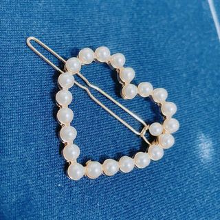 仿珍珠心心型髮夾64240751803393110