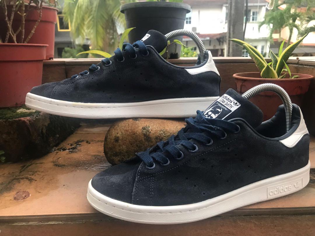 Adidas Stan Smith blue suede MenshoesS Men s Fashion Footwear