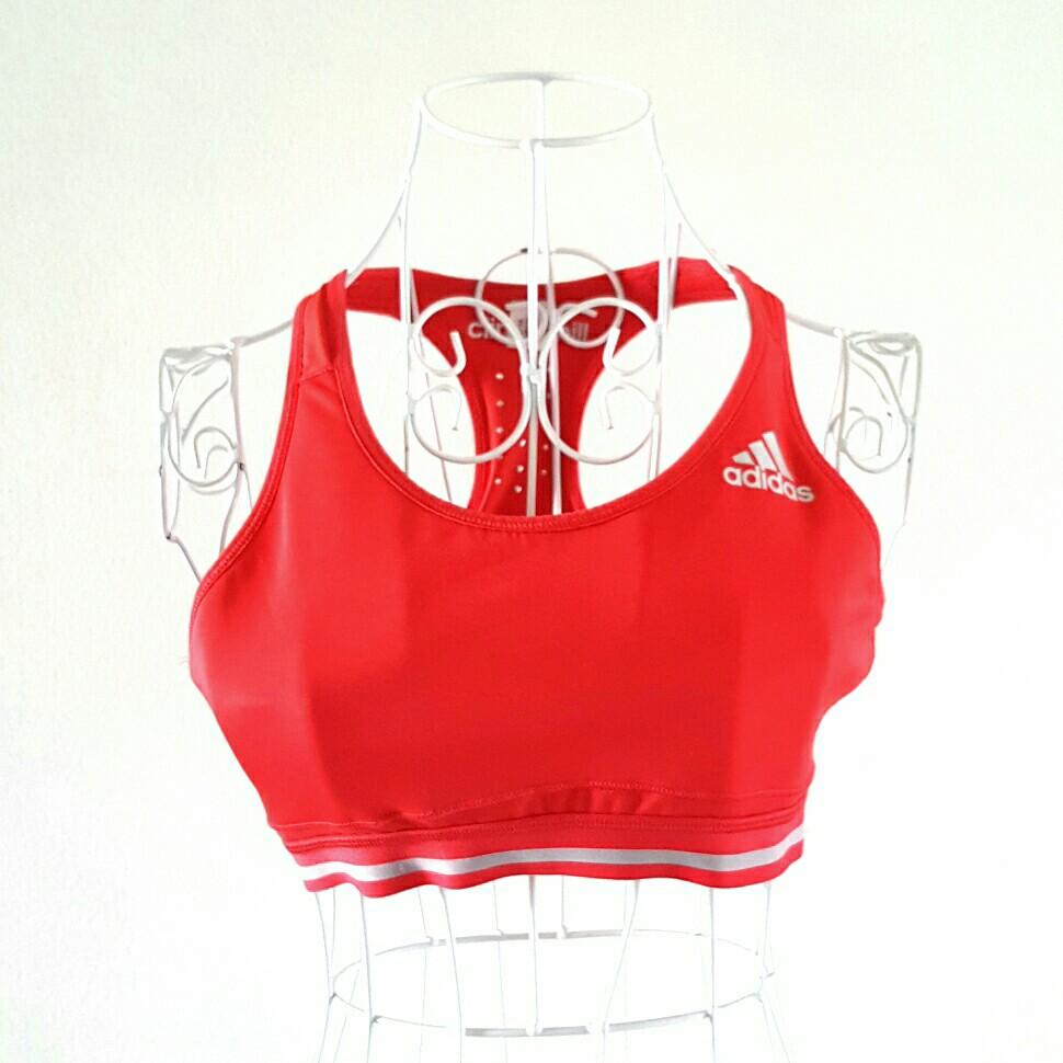 Adidas Tech-Fit ClimaChill Womens Sports Bra - Red, Men's Fashion,  Activewear on Carousell