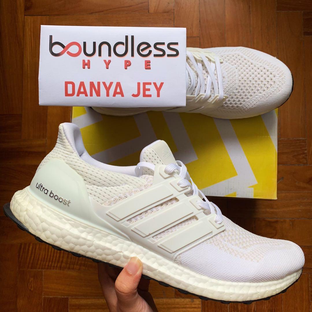 Adidas Ultra Boost 1.0 Triple White Solar Red Solar Yellow