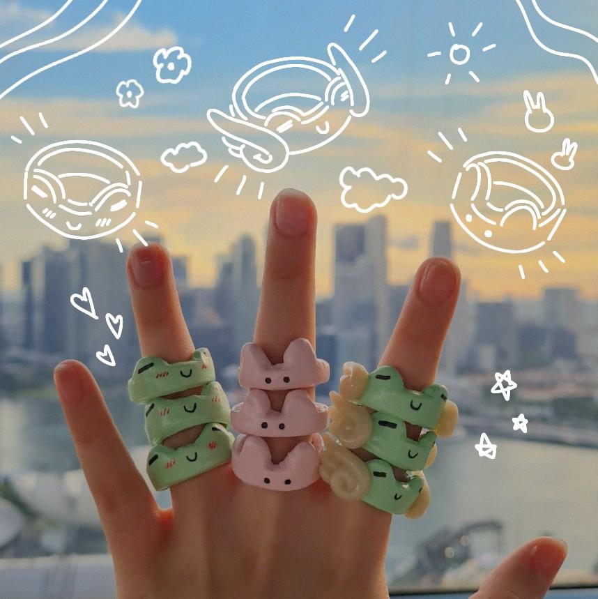 Anime sales clay earrings