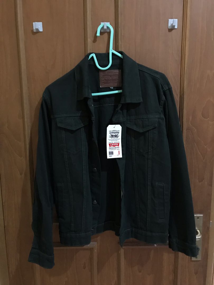 army levi's denim jacket, Fesyen Pria 