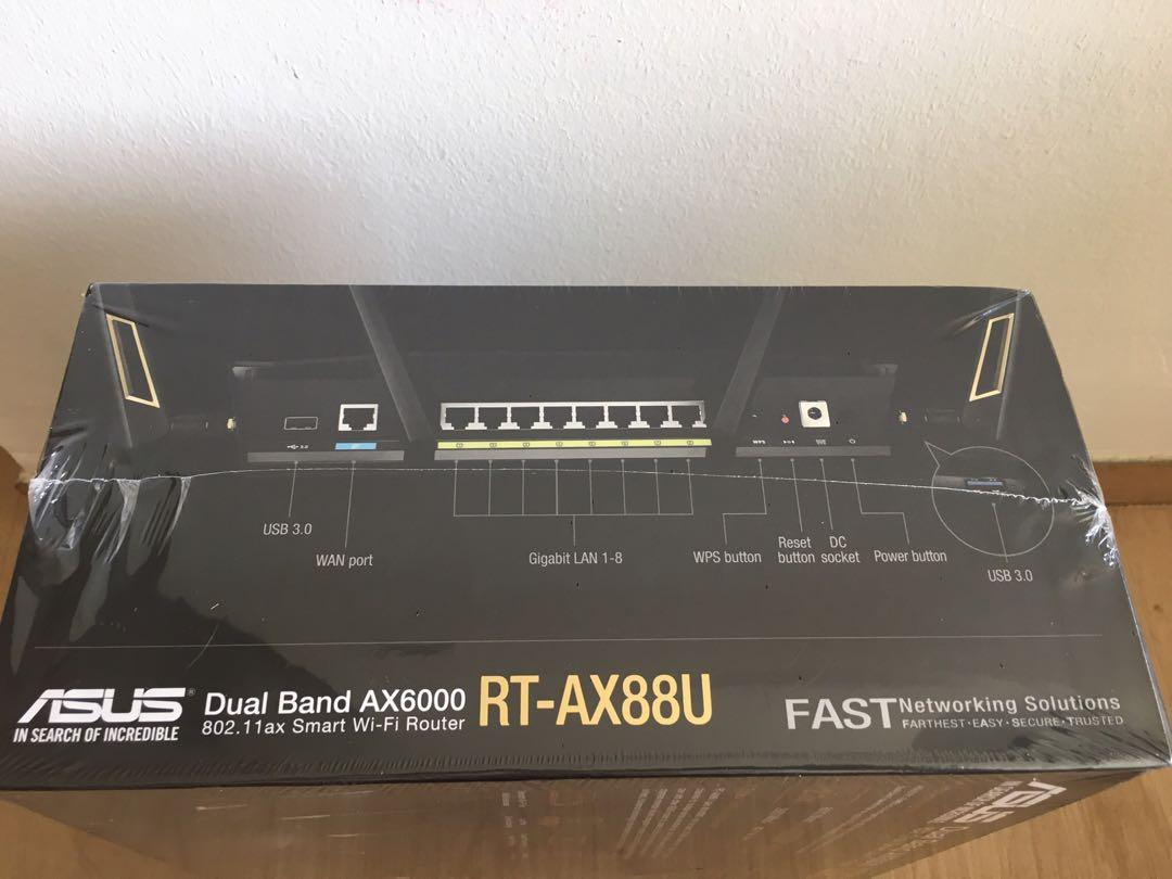 Ax88 Router ASUS RT-AX88U WIFI Router (Sealed Box) AX6000, Computers & Tech, Parts ...