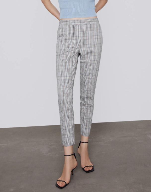LOWEST PRICE AUTHENTIC ZARA CHECK SKINNY TROUSERS