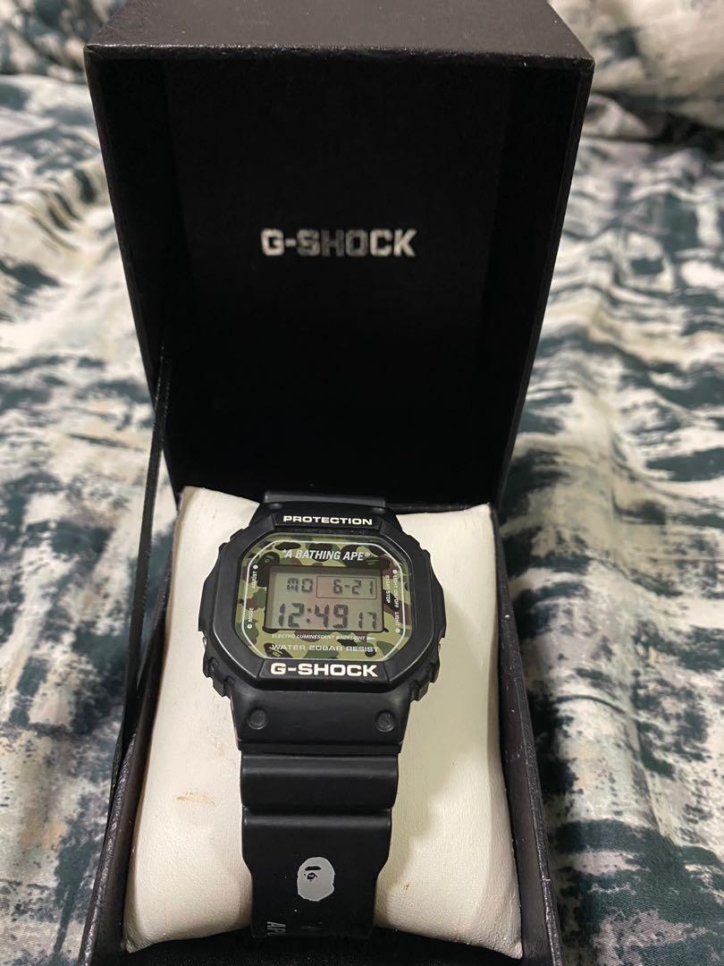 Bape G shock, Luxury, Watches on Carousell