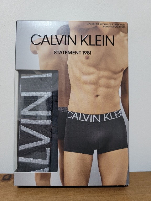 BNIB CK Statement 1981 Micro Low Rise Trunk Grey Men s
