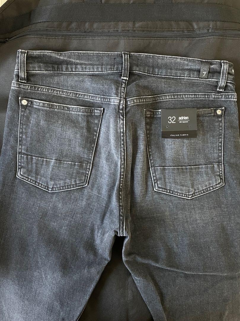 Mens black designer jeans cheap