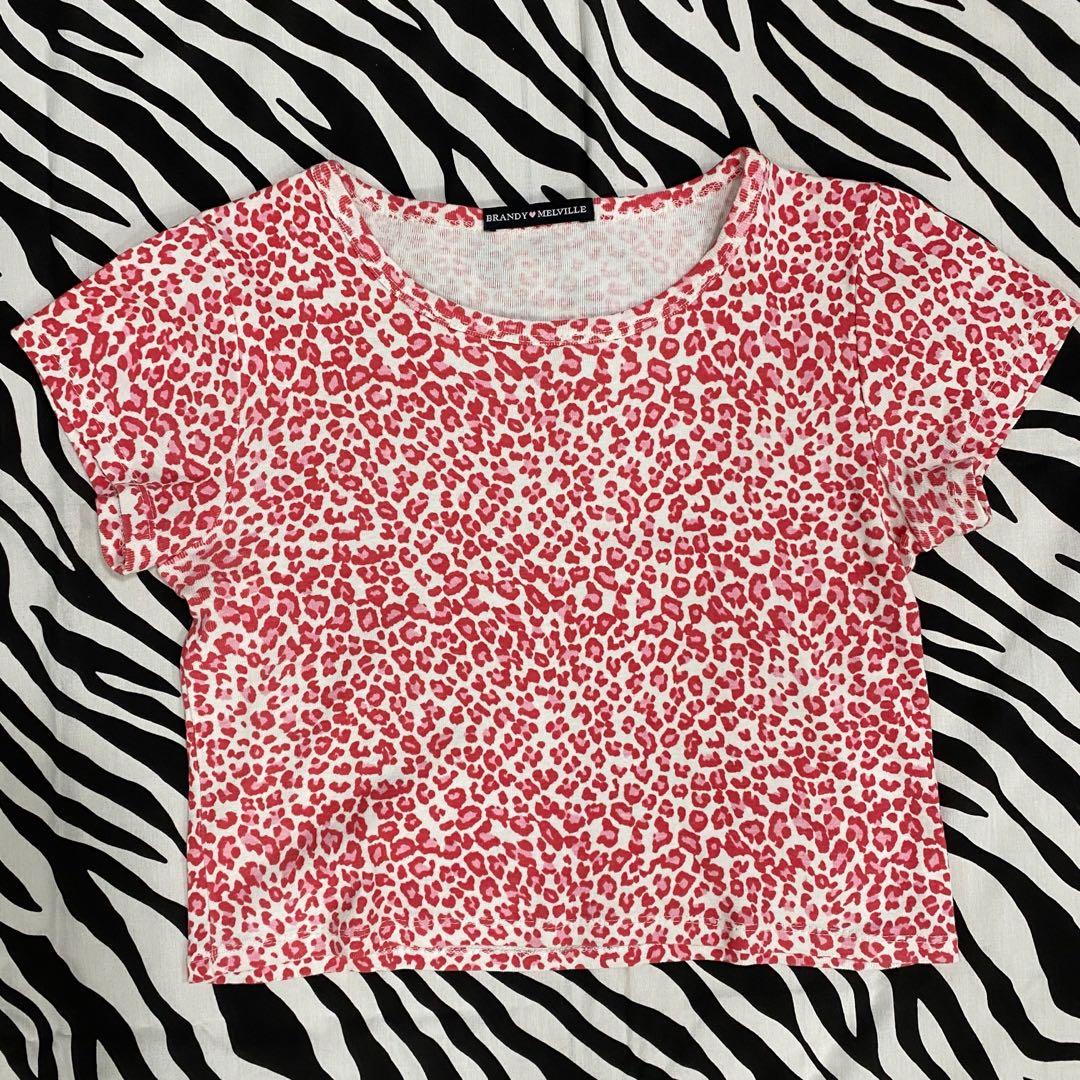 Brandy Melville Pink Cheetah Ashlyn Top Women S Fashion Clothes Tops On Carousell Brandy Melville Pink Cheetah Ashlyn Top Women S Fashion Clothes Tops On Carousell