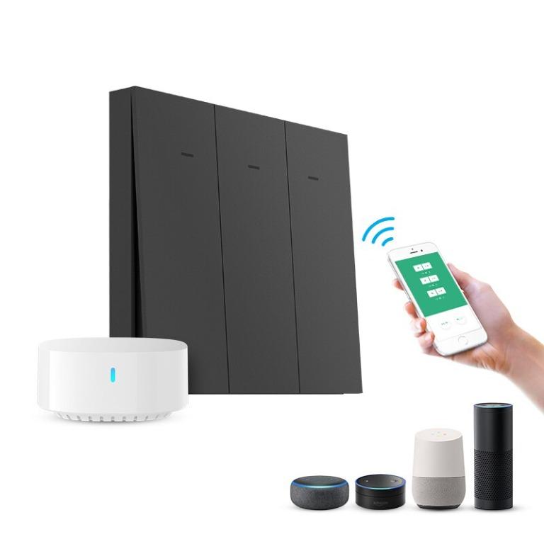 Broadlink LC1 1/2/3 Gang WiFi Smart Light Button Panel Wall Switch No ...