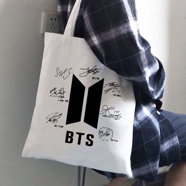 Bts shop canvas bag