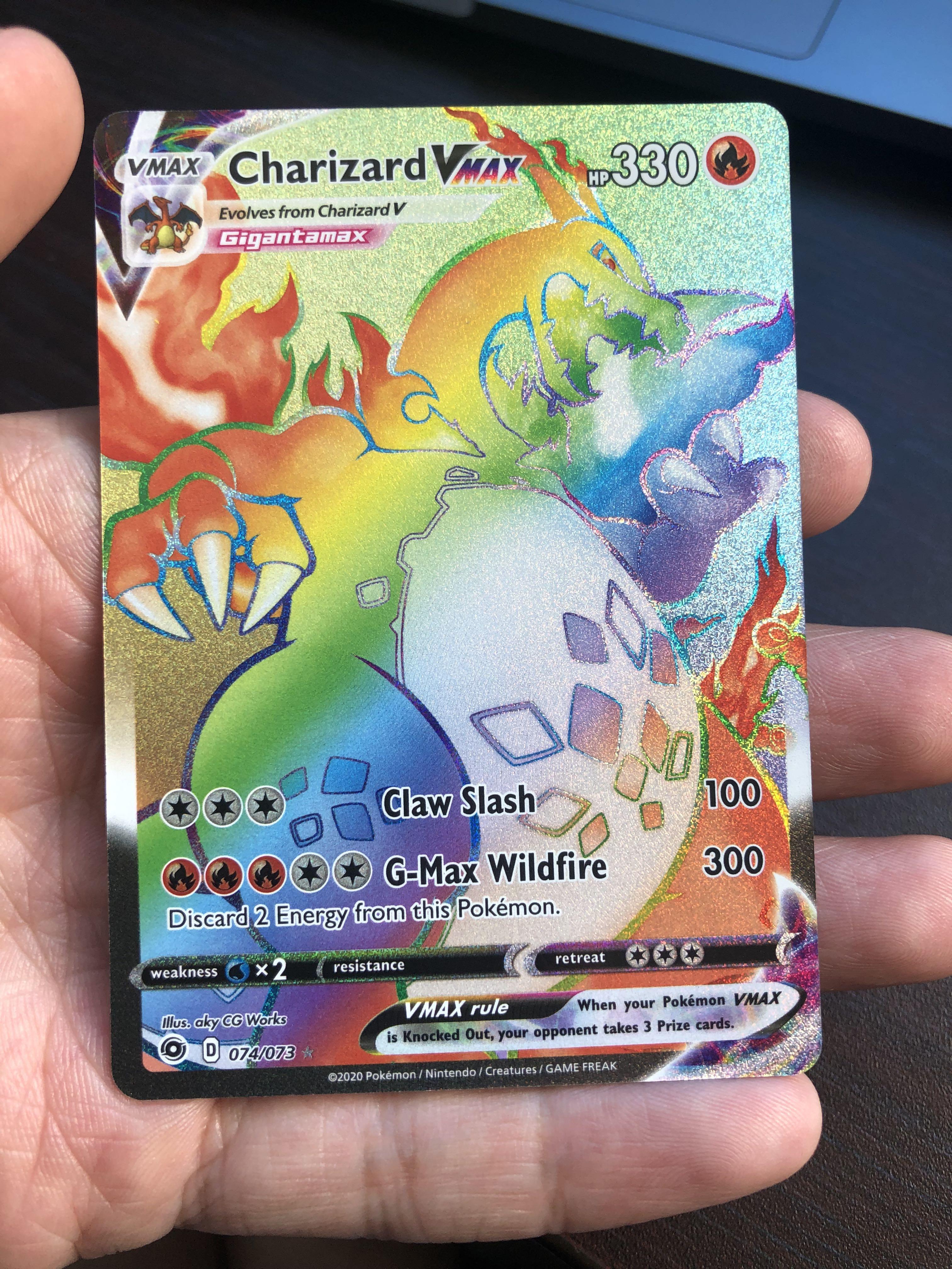 Charizard Vmax Rainbow Rare Champion S Path Pokemon Card Hobbies Toys Toys Games On Carousell