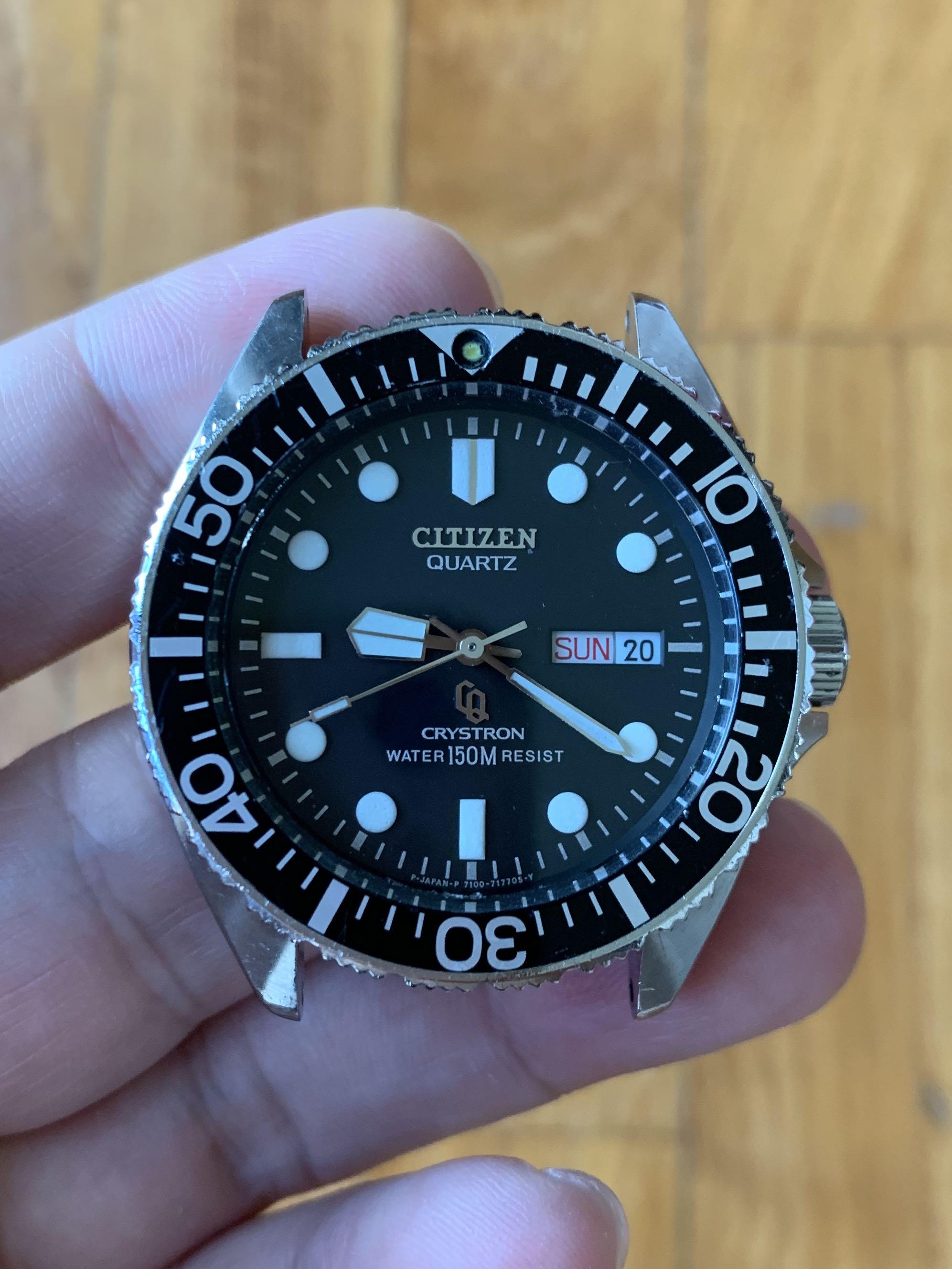Citizen crystron diver sale