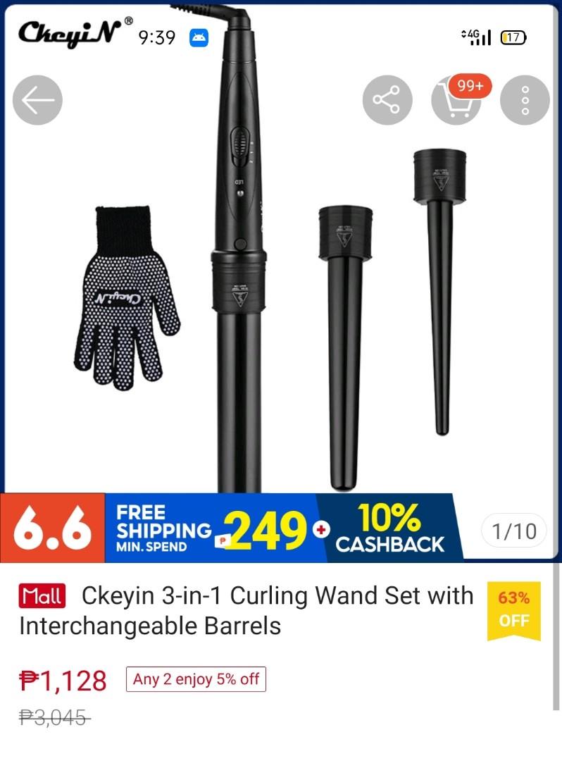 Ckeyin curling wand 33mm only Beauty Personal Care Hair on