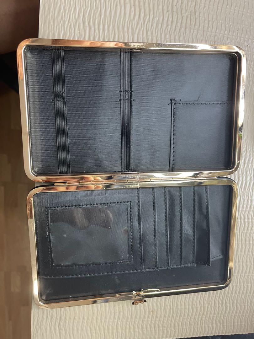 Hard case wallet clutch shop
