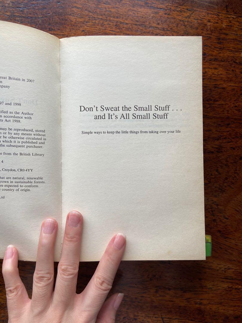 Dont Sweat The Small Stuff Omnibus Hobbies Toys Books Magazines Textbooks On Carousell