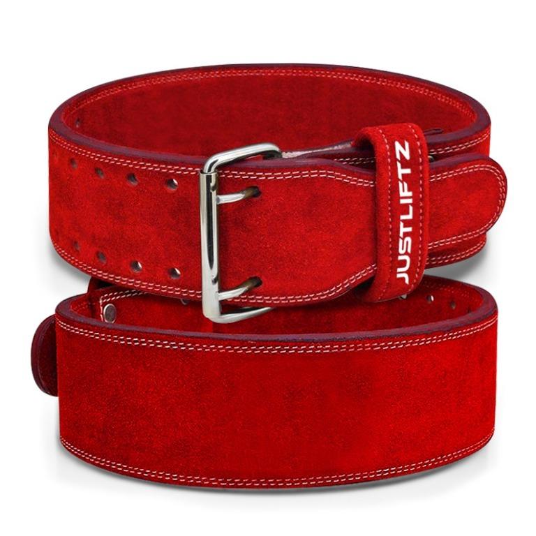 Double Prong Belt 10MM Power Lifting Genuine Suede Leather deadlift