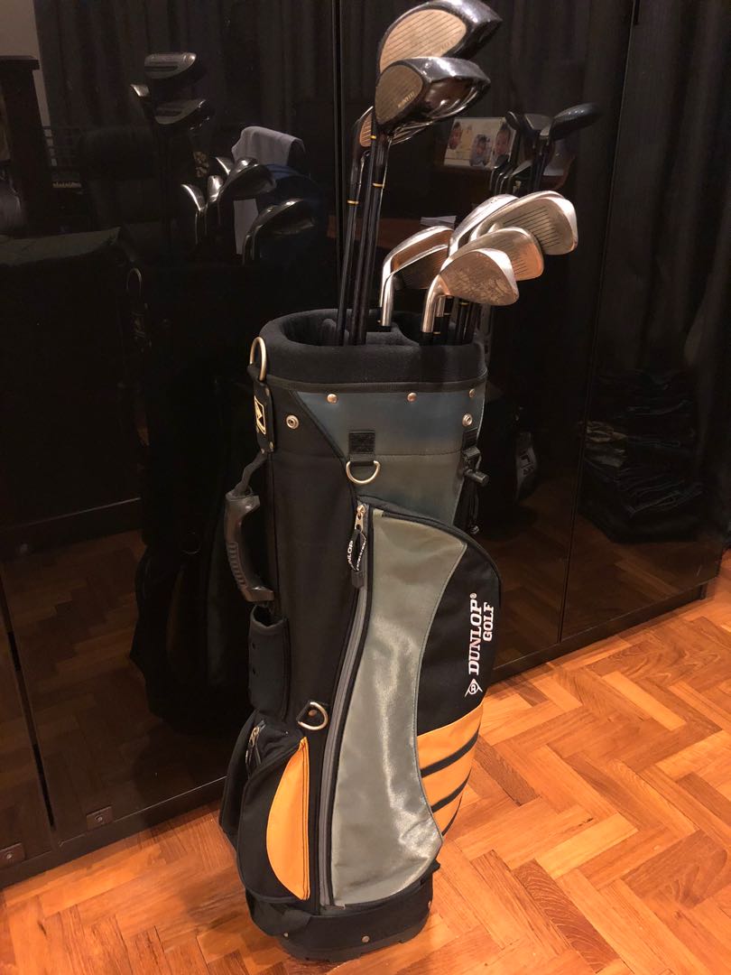 Dunlop Men Golf Clubs Woods and Irons with Bag, Sports Equipment