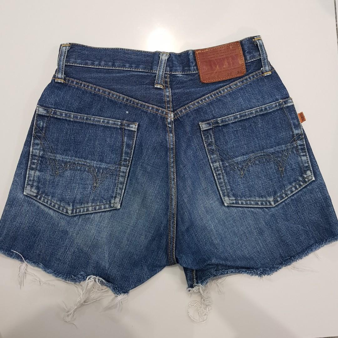 EDWIN Denim Shorts W27, Women's Fashion 