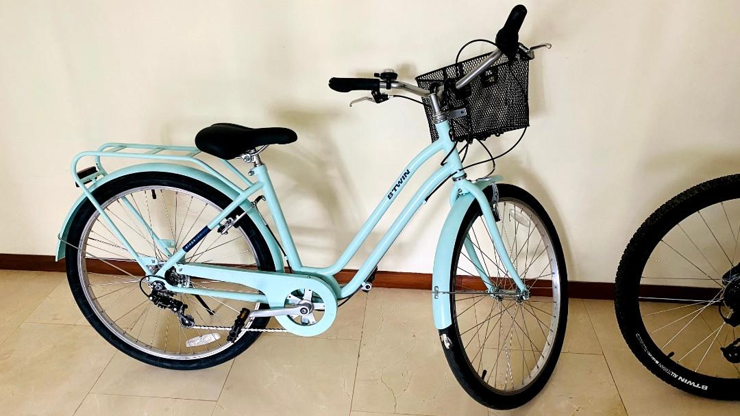 ELOPS 120 LOW FRAME 26IN 6SP CITY BIKE ACID GREEN Sports