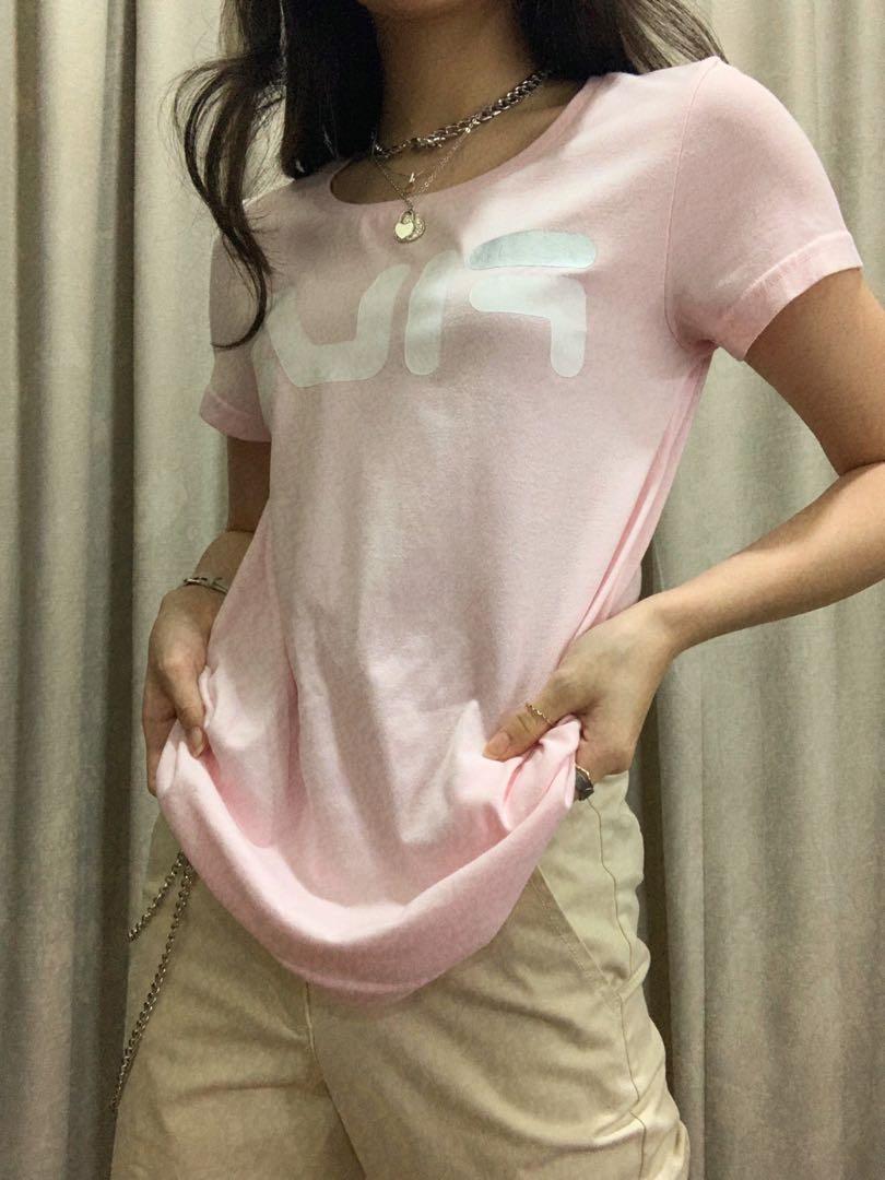 Light pink fila shirt shop