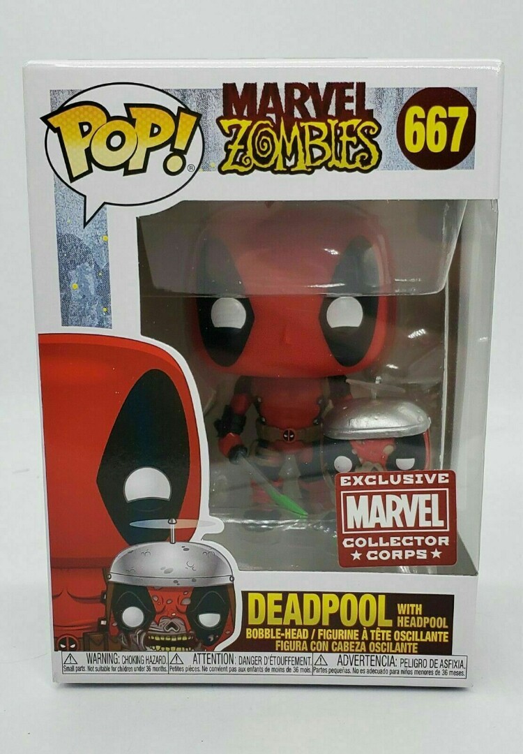 Funko Pop Marvel Zombies Collector Corps Exclusive Deadpool with
