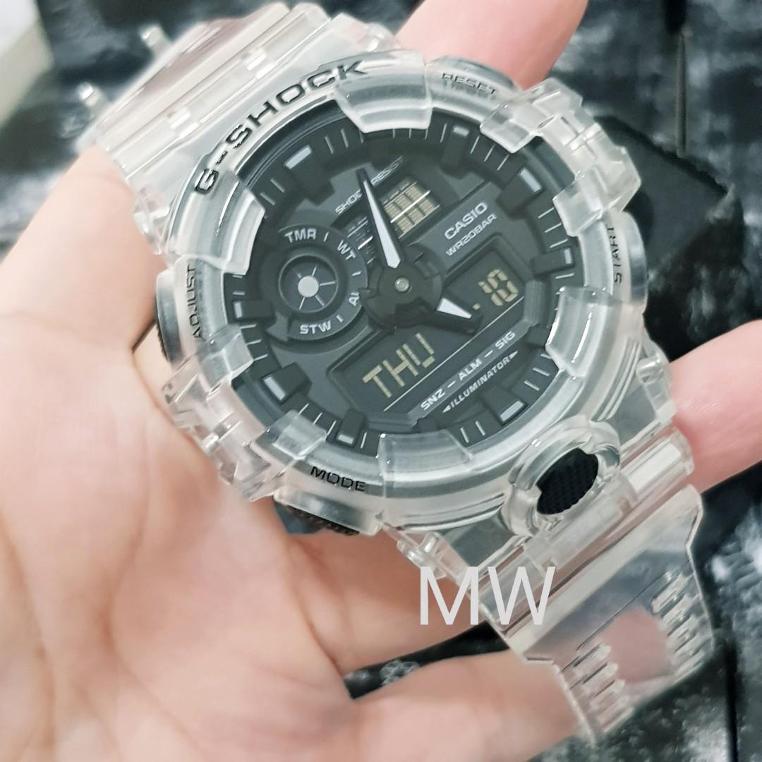 G shock on sale ga 700 transparent