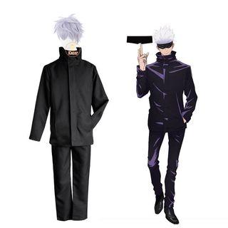 Gojo Satoru Jujutsu Kaisen costume cosplay set with wig