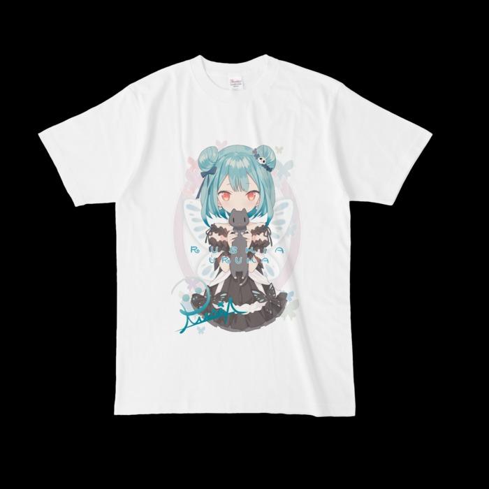 官品代購」Hololive Rushia 潤羽るしあT-Shirt 蝶の夢Tシャツ「碧」 S