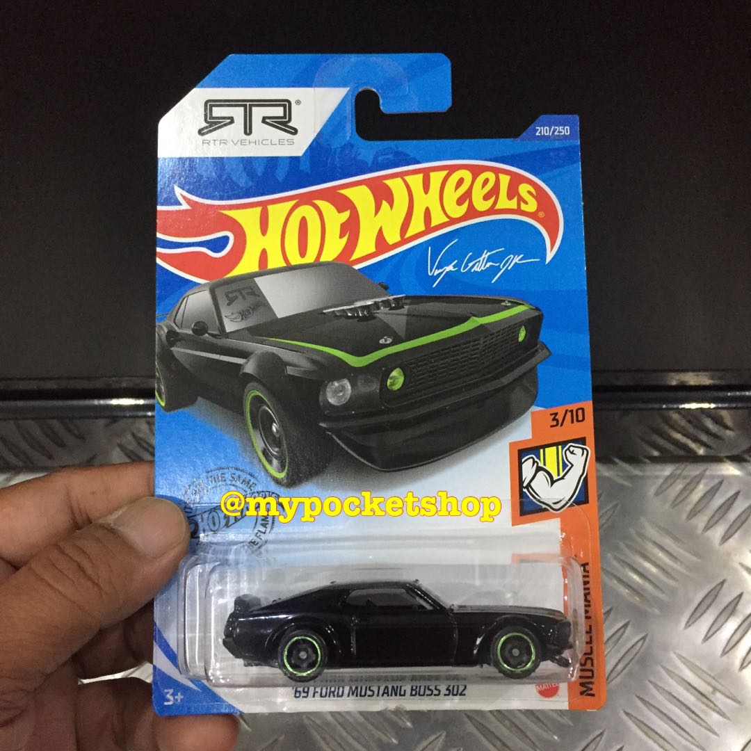 RTR VEHICLES Hot Wheels 2020 '69 FORD MUSTANG BOSS 302 Muscle Mania 3/10 