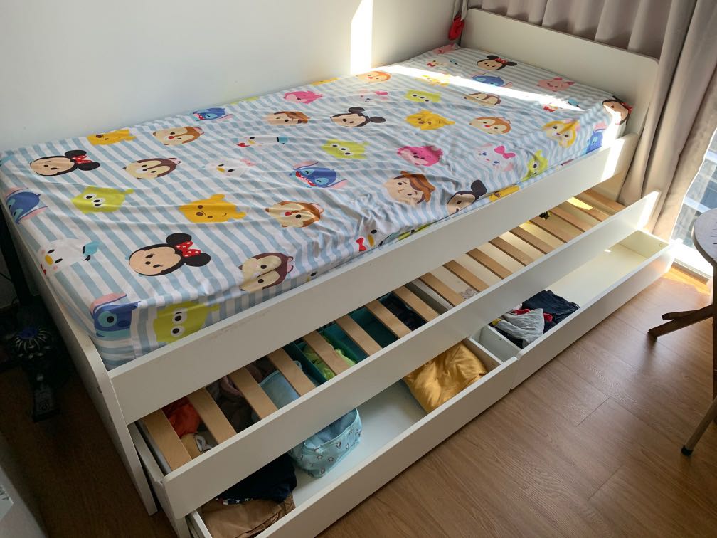 Ikea double new arrivals pull out bed