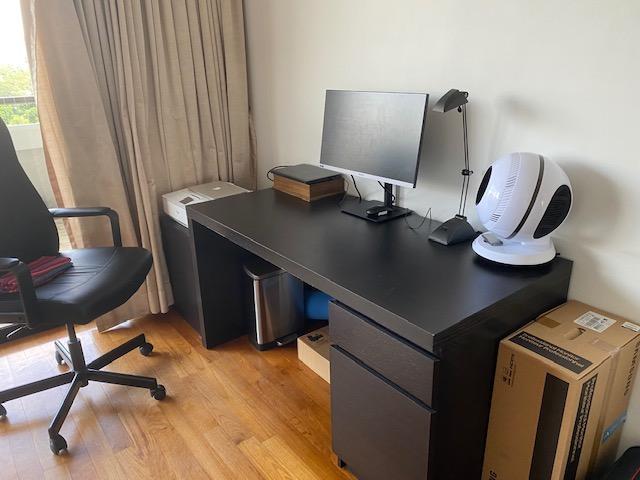 Ikea malm desk height top