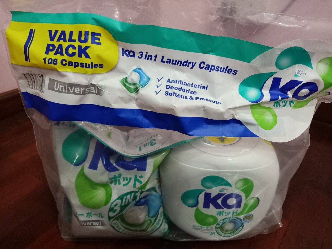 KA 3 in 1 Laundry Capsules, TV & Home Appliances, Washing Machines and