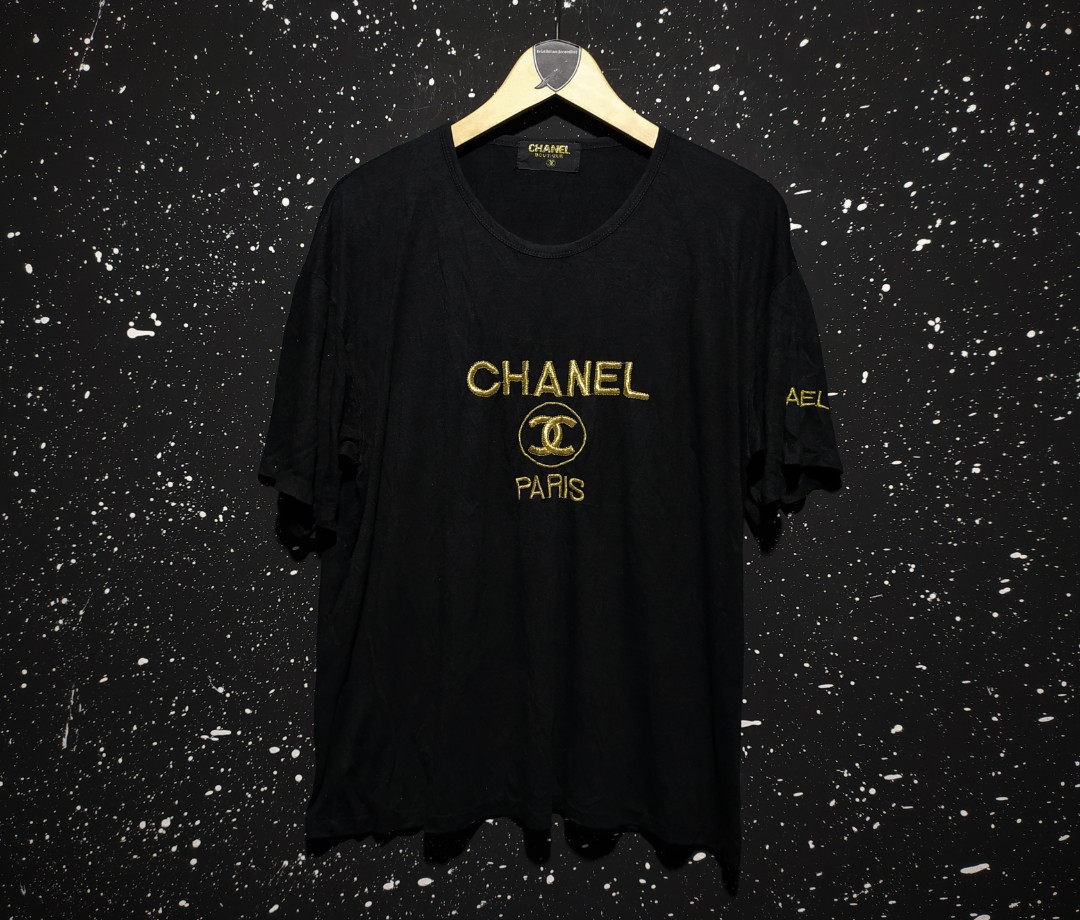 Baju Chanel Paris - Vintage Chanel Tee 