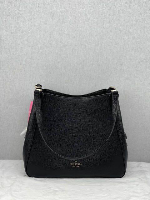 Kate Spade Leila Medium Triple Comp Shoulder Bag in Black, Luxury, Bags &  Wallets on Carousell