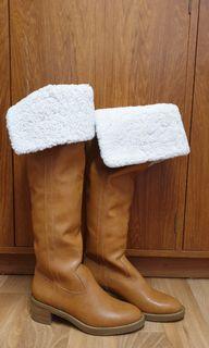 Knee High Boots, Faux Leather