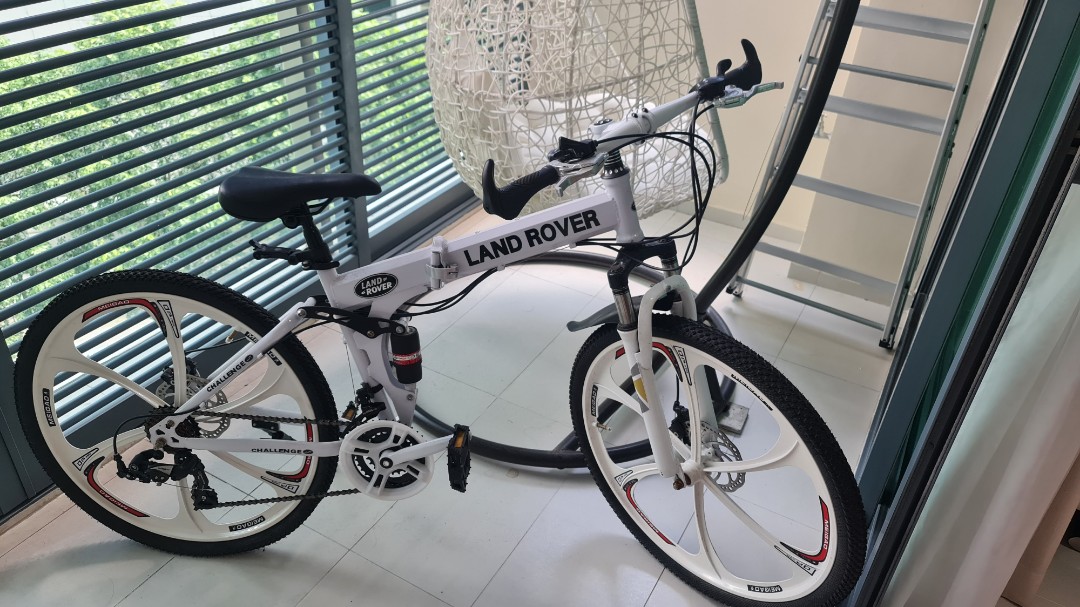 White Land Rover Bicycle Sports Equipment Bicycles Parts