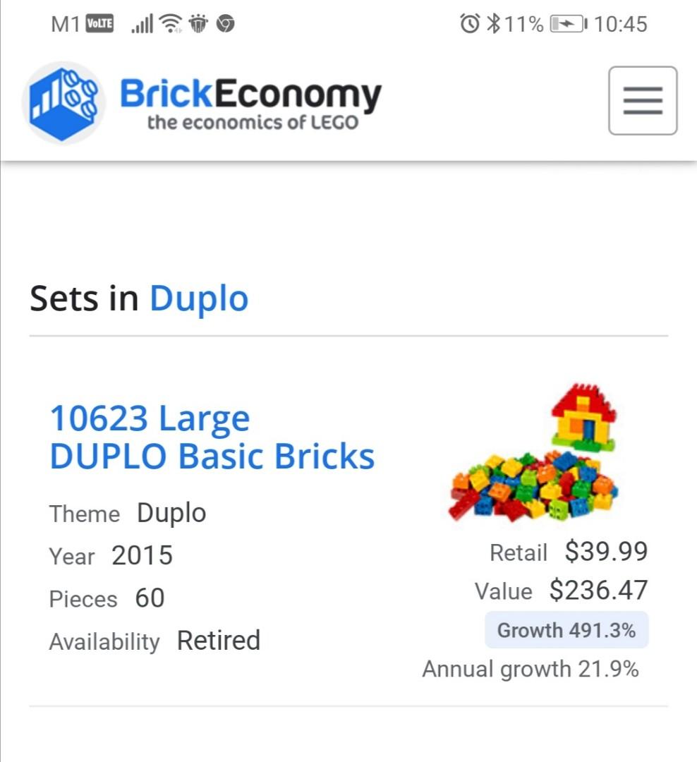 Lego Duplo Assorted Basic Bricks, Hobbies & Toys, Toys & Games on