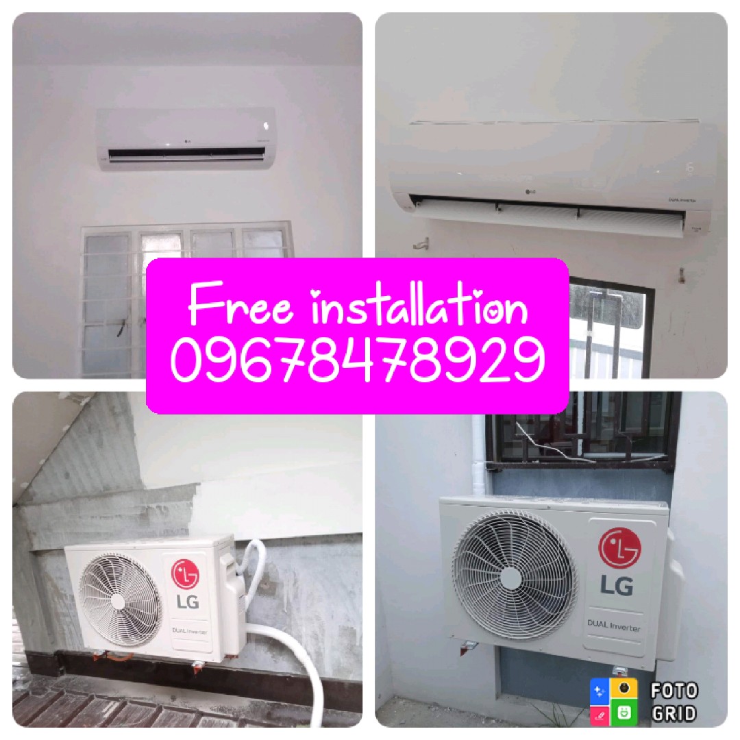 LG aircon split type inverter with free installation, TV & Home