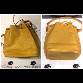 Louis Vuitton Bucket Bag Vintage Noe Epi Leather With New Color