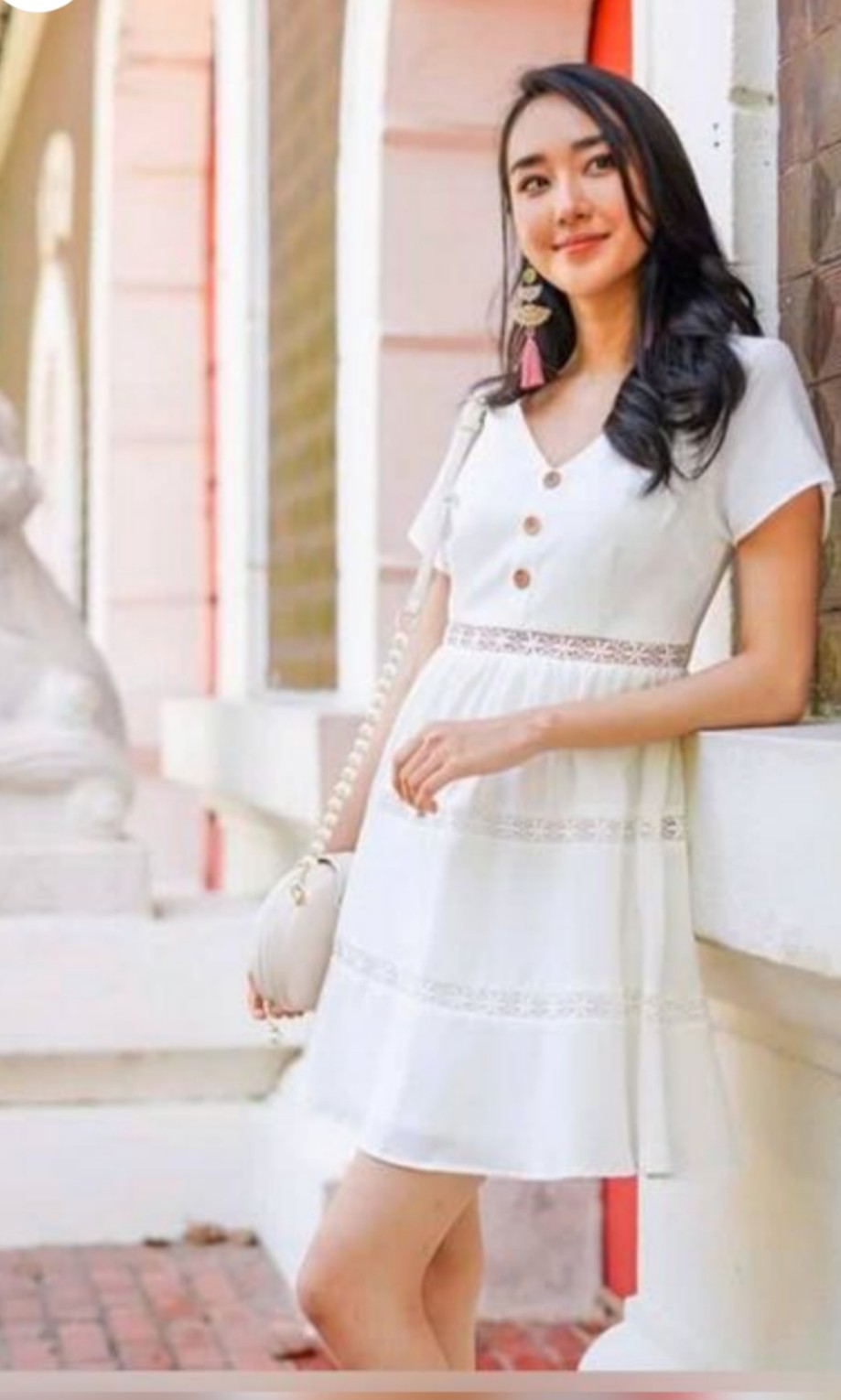 LOVET Meredith Babydoll Button Eyelet 