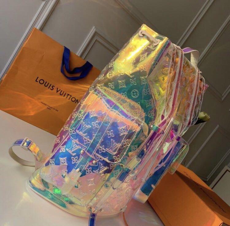 Louis Vuitton Christopher Backpack Limited Edition Monogram Prism PVC GM
