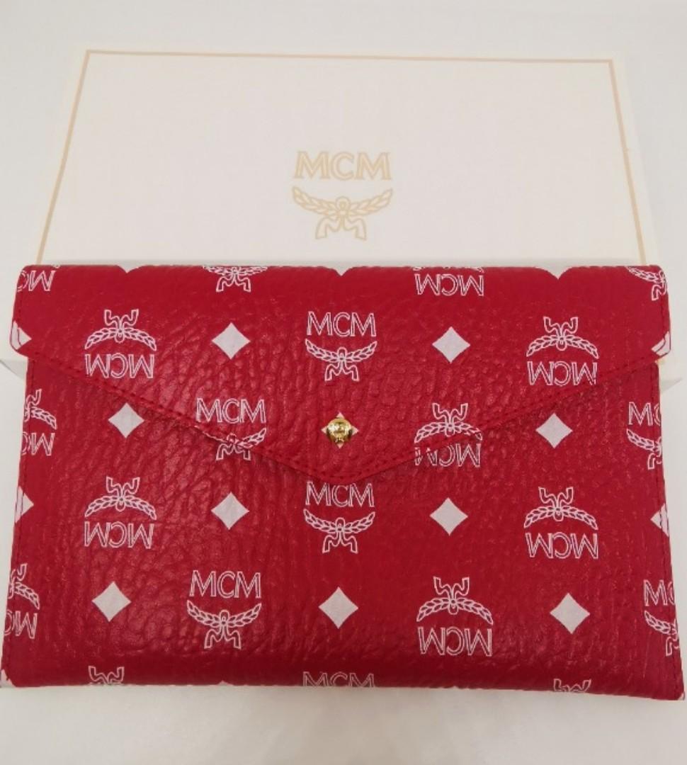 MCM Limited edition envelope pouch clutch Women s Fashion Bags Wallets Purses Pouches on Carousell
