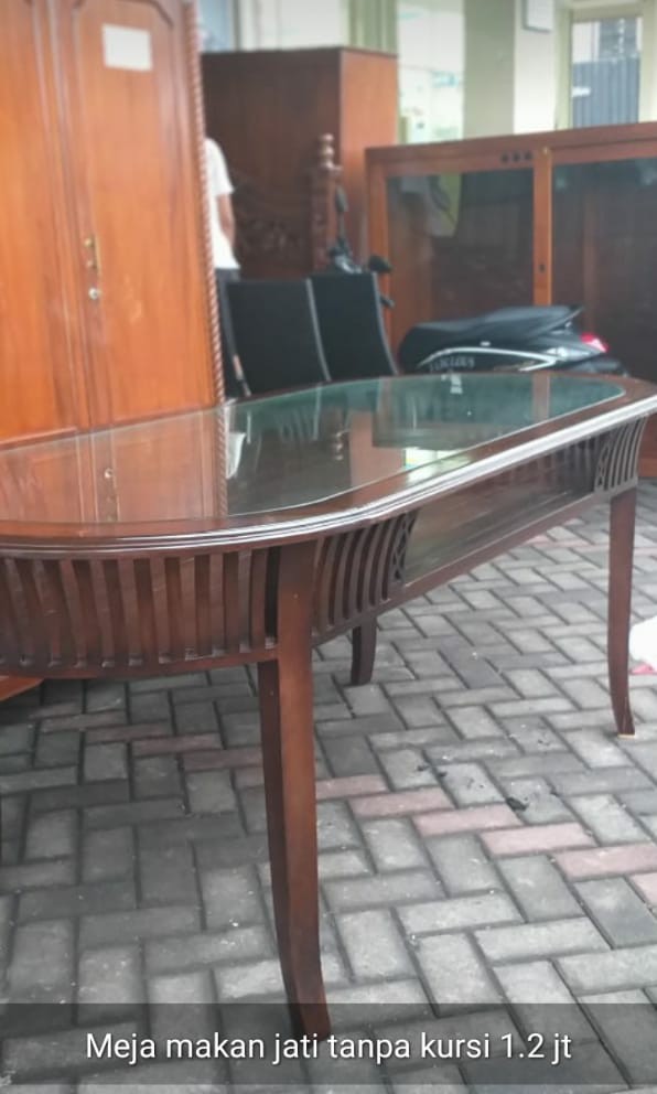 Meja Makan Jati Tanpa Kursi Barang Yang Dicari Di Carousell
