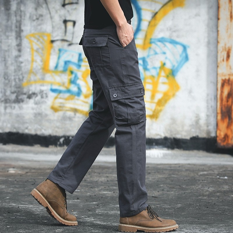 Mens black top utility pants