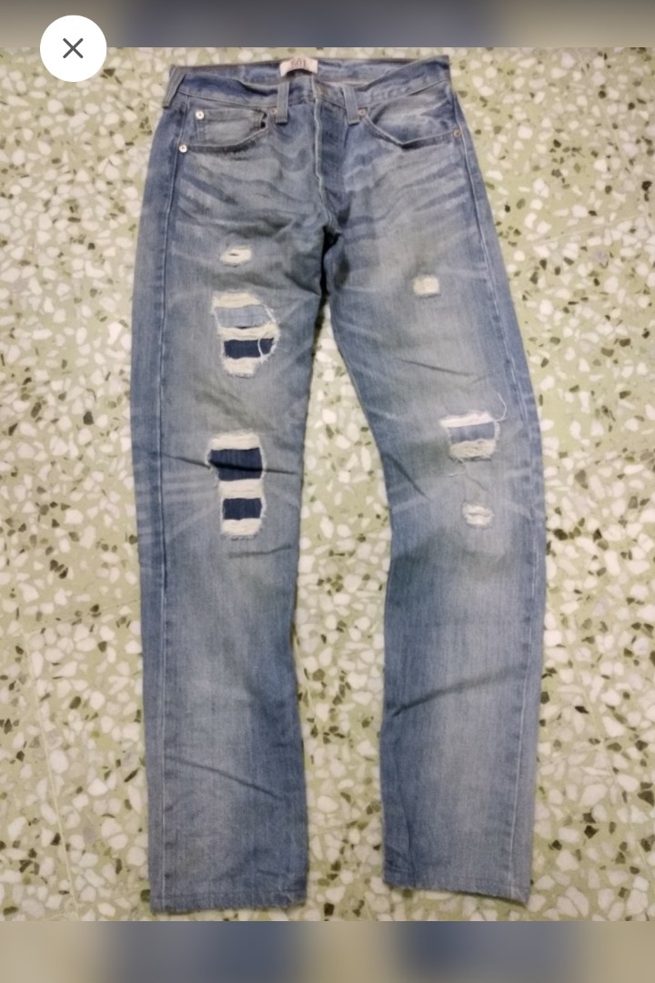 Men's Levi's Ripped Jeans, Men's Fashion, Bottoms, Jeans on Carousell
