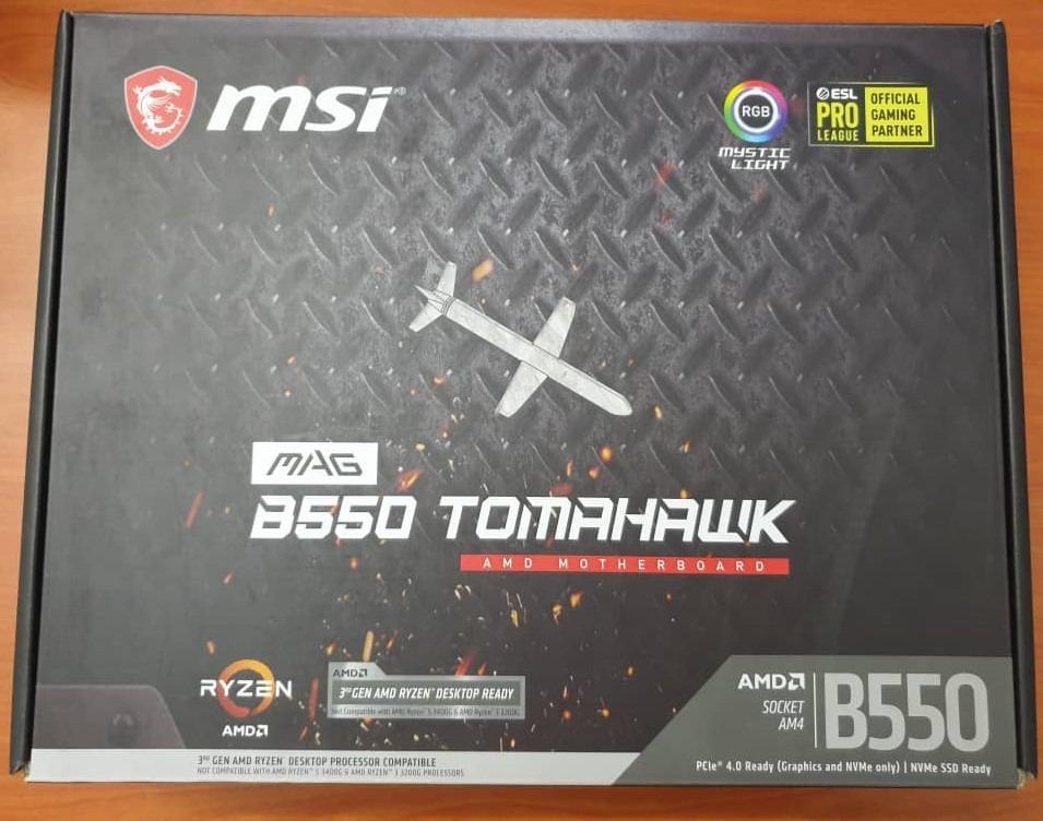 Msi B550 Tomahawk Mobo Electronics Computers Others On Carousell