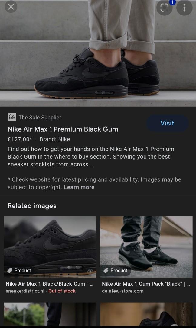 Air max 1 shop patch pack black