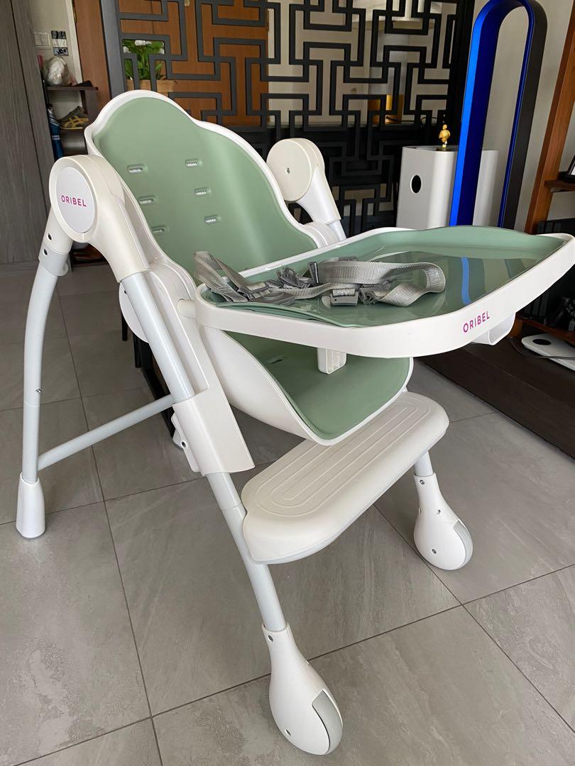 Oribel cocoon 2025 high chair pistachio