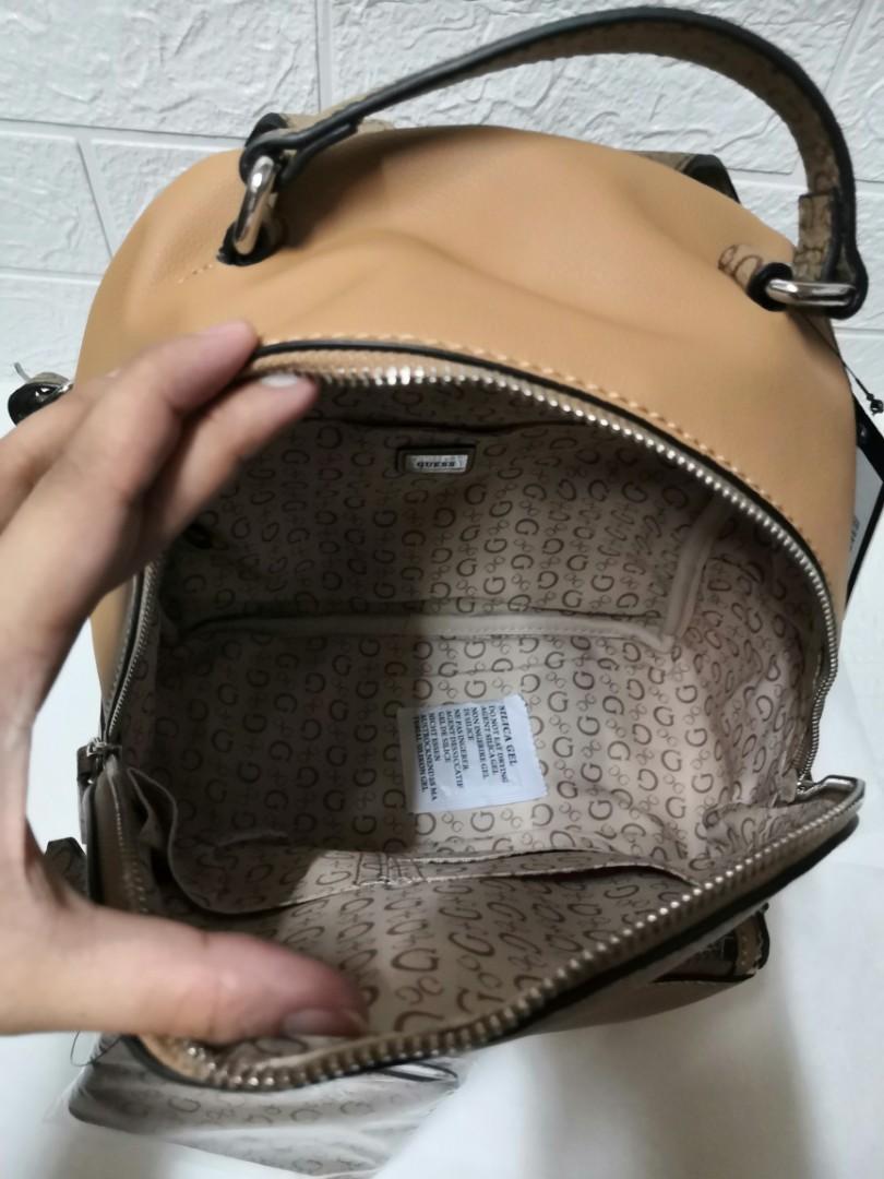 ORIGINAL GUESS TURLEY BACKPACK MOCHA with CARD HOLDER