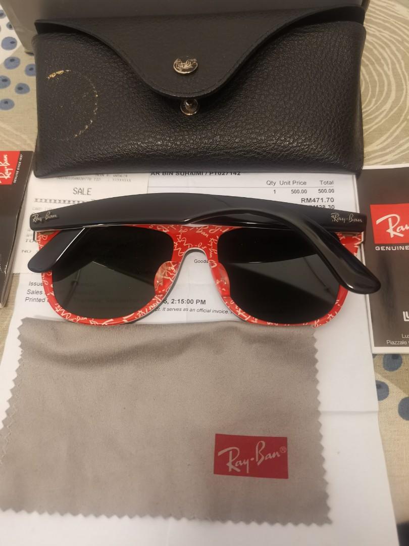 ORIGINAL RAYBAN WAYFARER BLACK Rb2140 1016 54MM